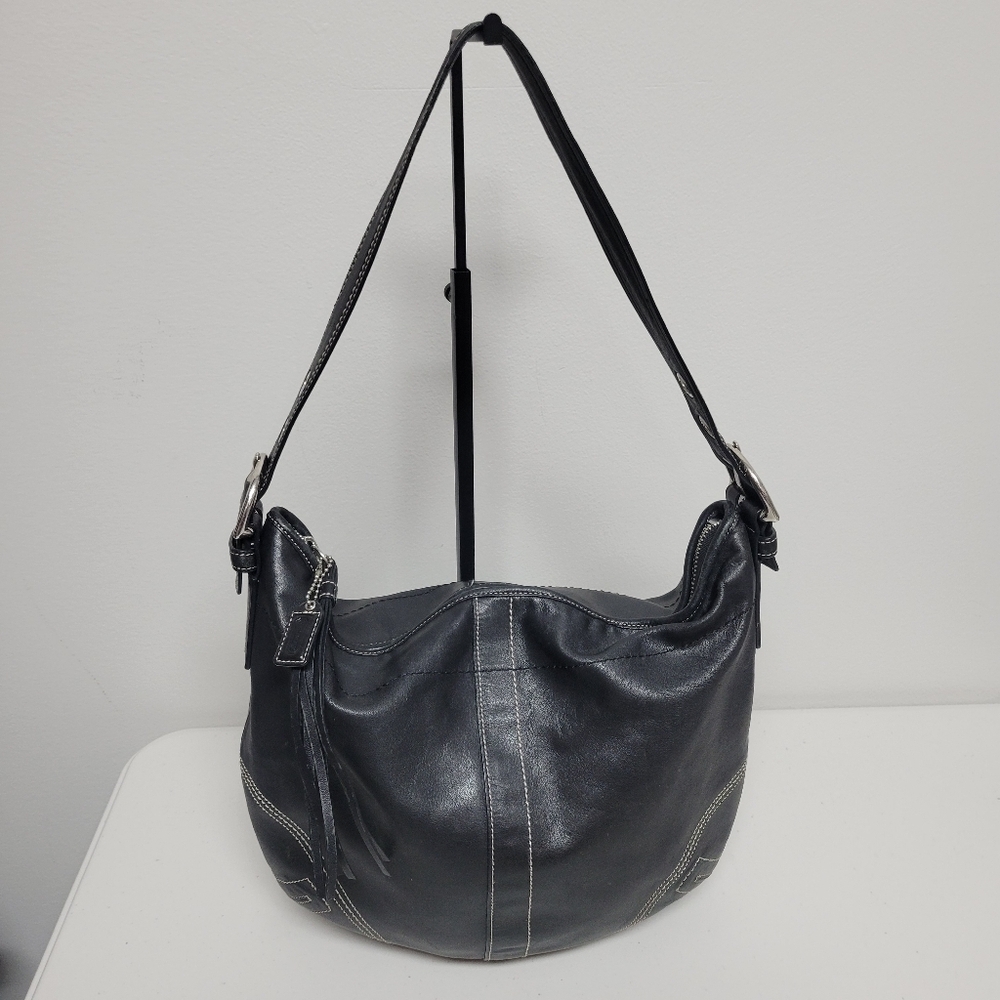 EUC Vintage Coach Soho Hobo #F08A03 Leather Shoulder Satchel Bag.